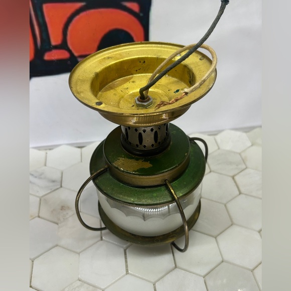 Vintage Brass Moe Marine Mariner Style Ceiling Porch Light - Picture 5 of 11